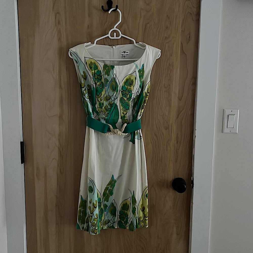 White boat neck dress by We Love Vera (An Anthropology brand)